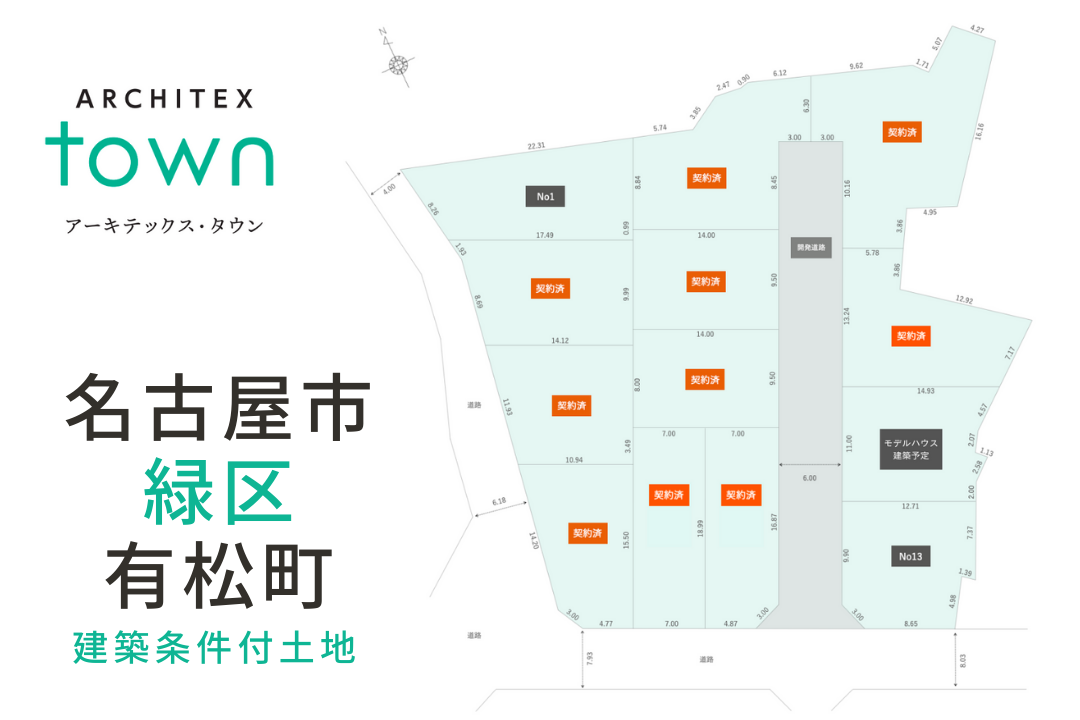 【土地】名古屋市緑区有松町　-全13区画-　アーキテックス・タウン